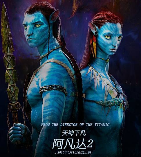 「阿凡达2」拍摄电影《阿凡达2：水之道》曝光了两张全新片场照