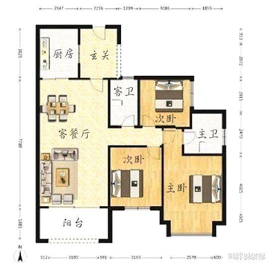 『』刚买的127㎡恒大精装房，全新未入住，这样的效果有必要重装吗？