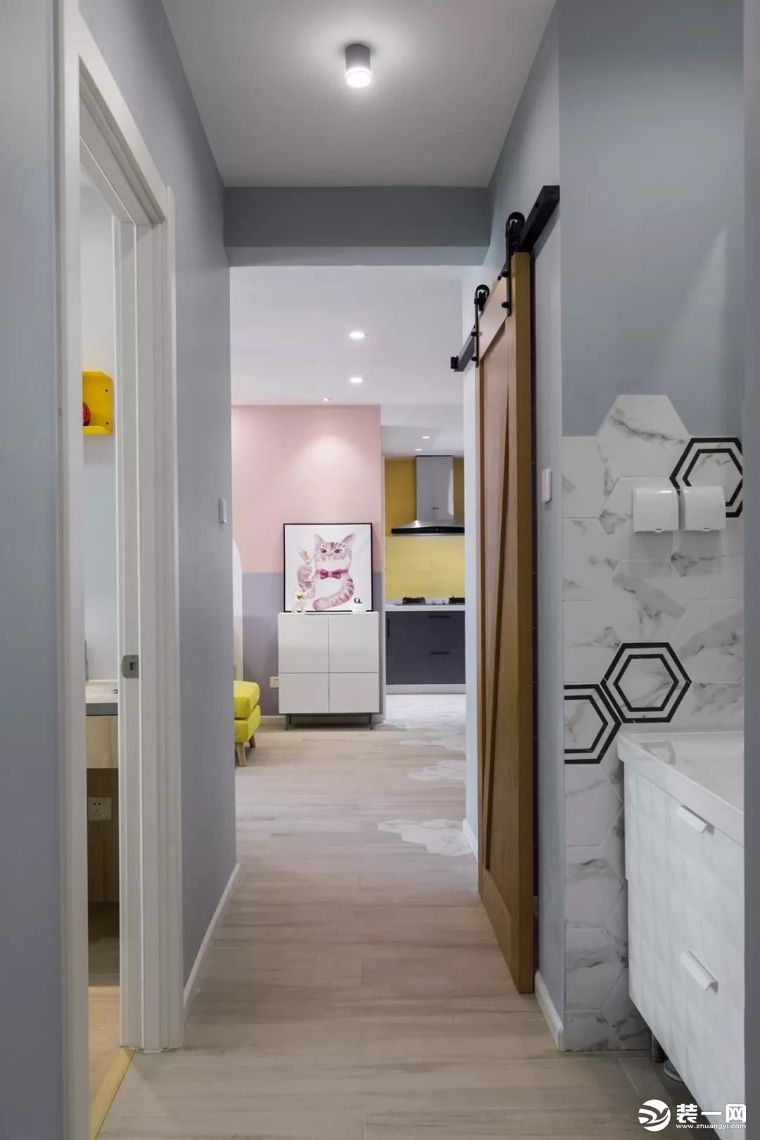 100㎡轻奢马卡龙色彩，收纳柜的巧妙使用令人大开眼界！