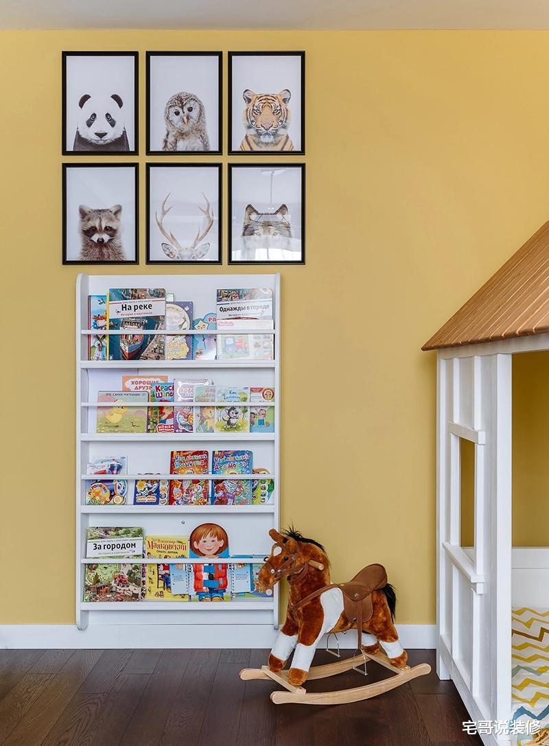 |三口之家的56平两居，空间紧凑功能齐全，儿童房的装修我喜欢