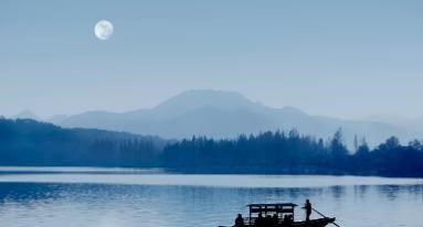 孟浩然|孟浩然月下棹歌，这首诗古雅质朴，尾联更显恬淡