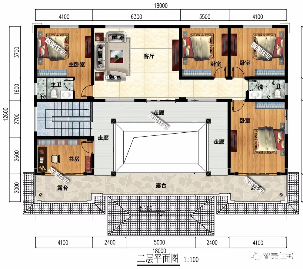 |中式合院风格设计的农村别墅，老家有宅基地，这样建房很体面