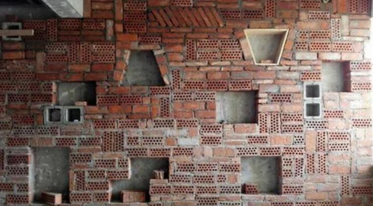 这是我见过最贵的新砌墙体了,就连业主自己都说,成本很高