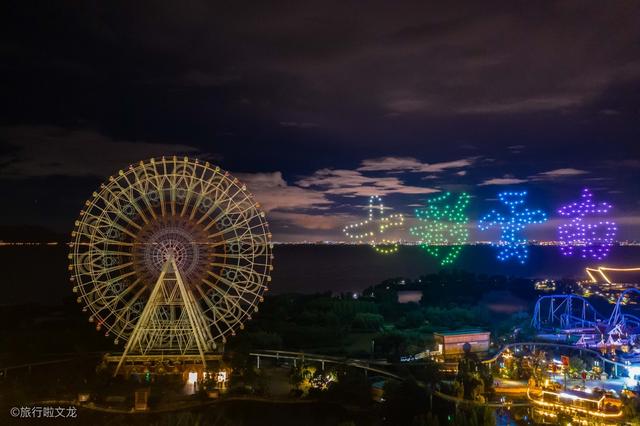 云南|壮观！云南滇池上空500架无人机摆出各种图案，还有烟花篝火