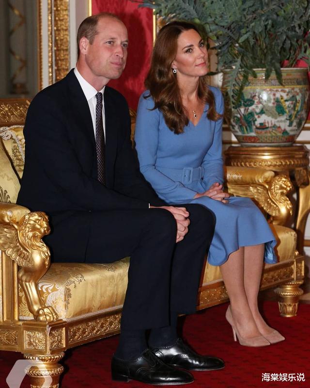 凱特代女王在白金漢宮接訪，戴皇傢藍鉆石首飾璀璨奪目，艷壓群芳-圖3