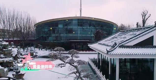 []参观黄圣依住的豪宅，沙发是带浮雕红实木的，房子外观像个大城堡