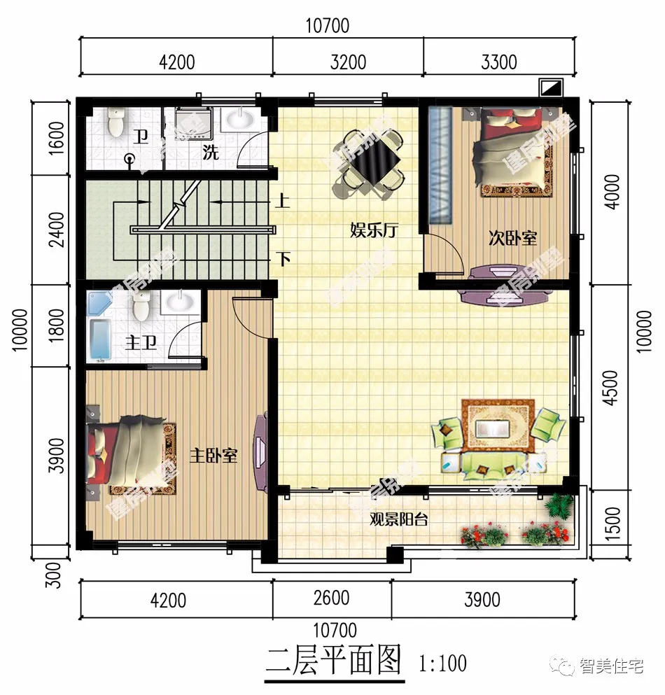 『』2栋面宽10米多的三层别墅，简单实用是王道，老家人都这样建房