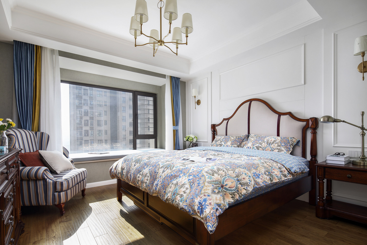 |146平新房，现代美式风装修，儿童房的书桌设计得非常实用！