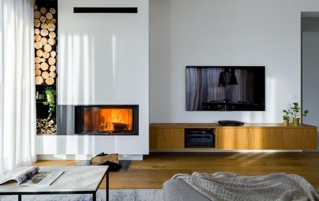 ：白色和原木色的碰撞，让75平小户型空间显得清新自然，太舒适了