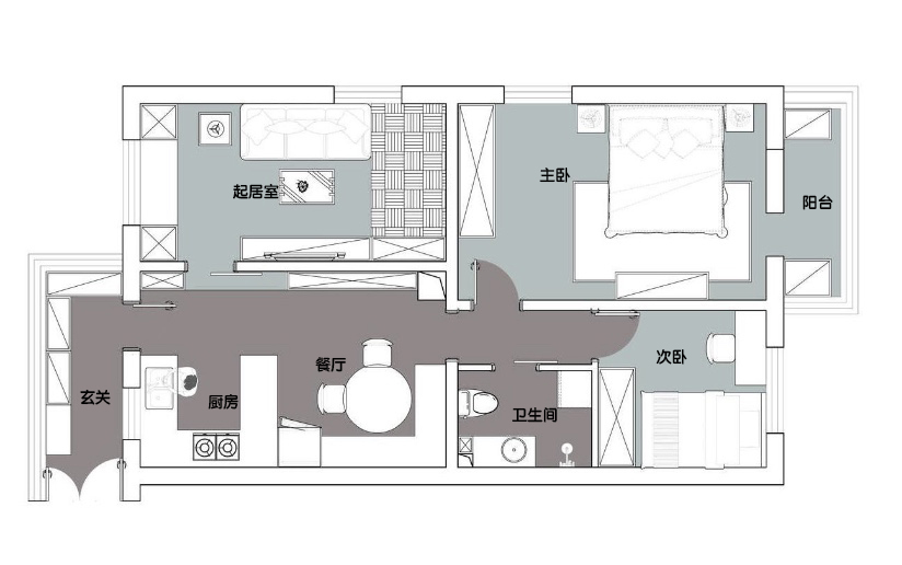 『』爱上烟火气的家，85㎡，简约却不简单，用细节表达对生活的热爱！