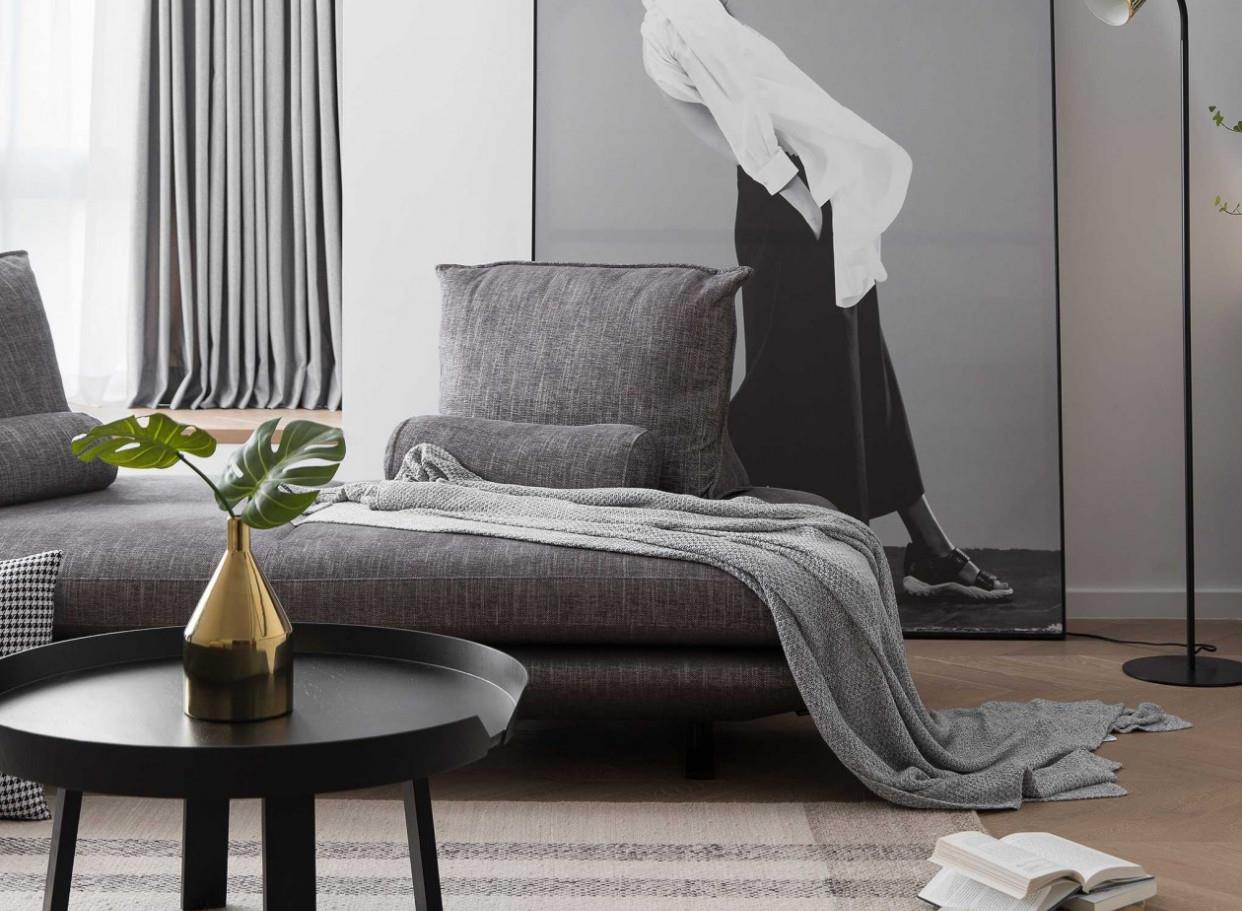 【】“去电视化”+留白设计,删繁就简,她的家美得恰到好处!