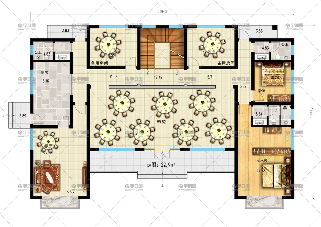 【】新中式豪华三层农村别墅，造价50万，你来一套吗？