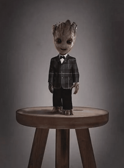 漫威@当漫威英雄穿上正装,灭霸不愧是大佬,格鲁特还敢在萌点吗?