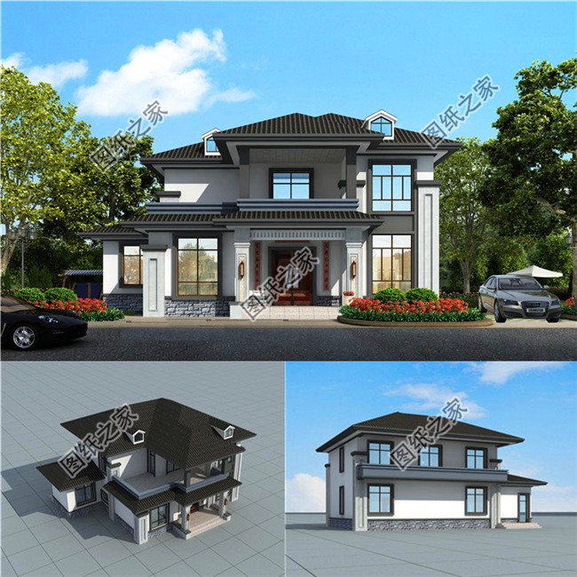 |2020年新款二层中式别墅图,看过的都说好,住上肯定发大财