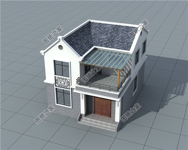 |9米x10米农村户型图，小户型盖出大气派，不愁家里房子老气了