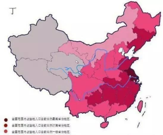 四川省■中国姓氏分布图曝光: 看你的家族哪里人口最多?