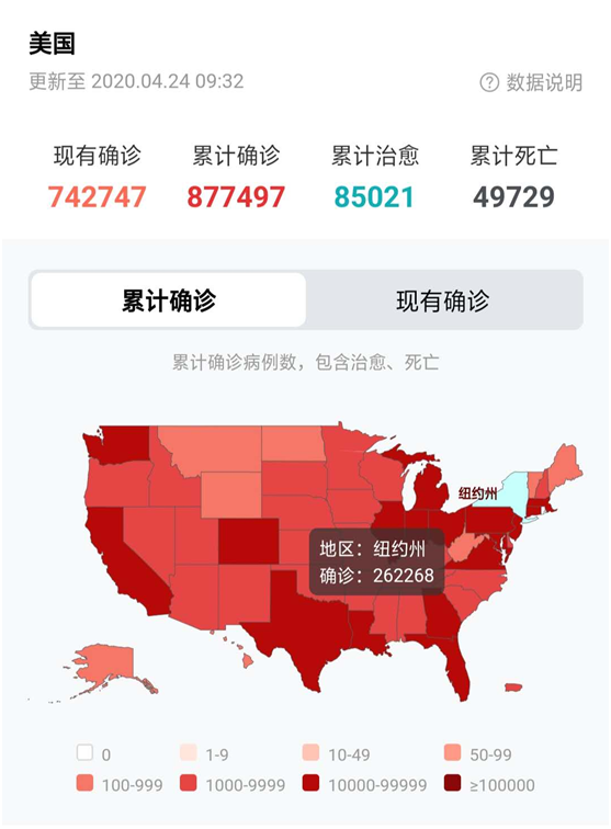 【美国】截至4月24日10时！美国陷入至暗时刻，蓬佩奥罕见向中国求援！