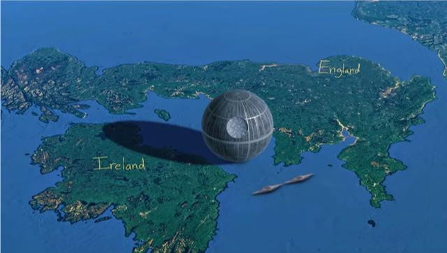 『抗体』星球大战中的死星大约有多大？