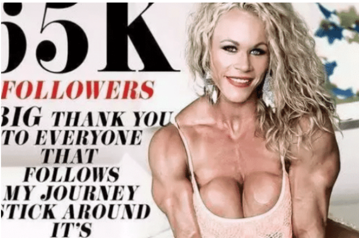 健身|46岁的女子健美冠军,浑身腱子肉,退役后转战成人片