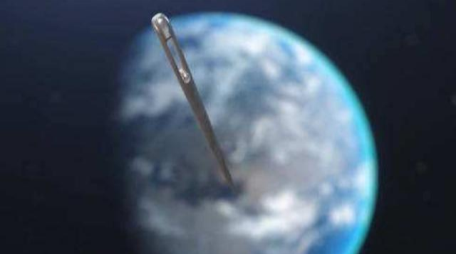 |如果一个绣花针以光速撞击地球会发生什么？