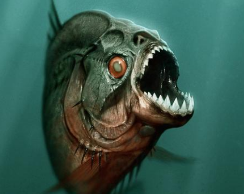 『食人鱼』大自然中，如果黑鱼与食人鱼单挑的话，黑鱼必胜，原因很简单！