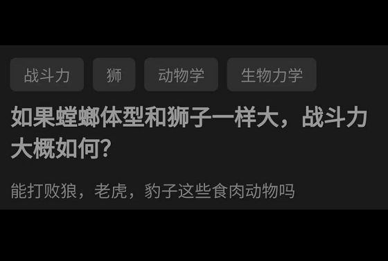 狮子|“如果螳螂和狮子的体型一样大,它的战斗力会如何?”答案出乎人的意料,哈哈哈哈哈