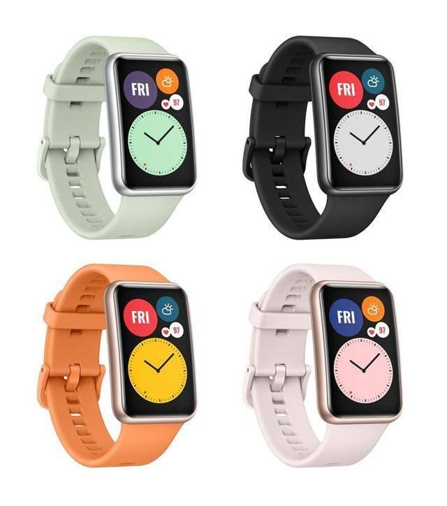 饿了么|华为Watch Fit神秘面纱被揭开，新增配色轻巧便携，成为苹果劲敌