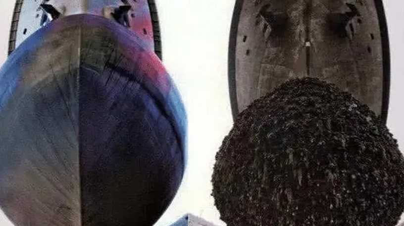 辽宁舰▲辽宁舰刚回国时，船底在船底发现一团“黑东西”，专家看完气愤不已