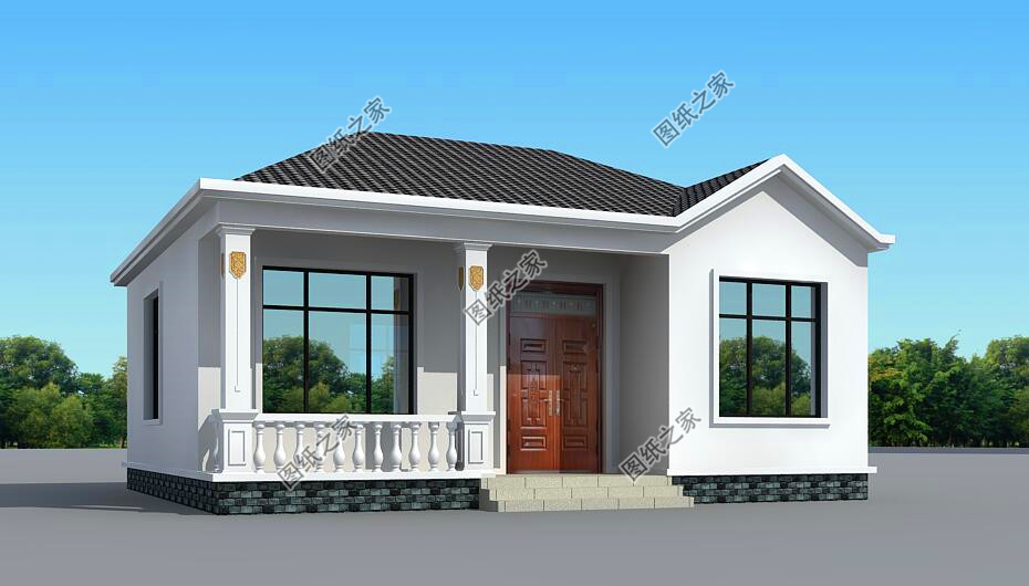 |9米x10米农村户型图，小户型盖出大气派，不愁家里房子老气了