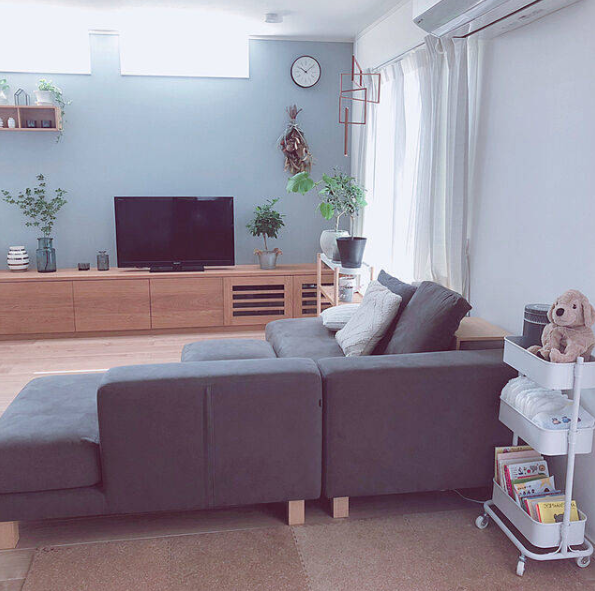 客厅里令人向往的绿色景观