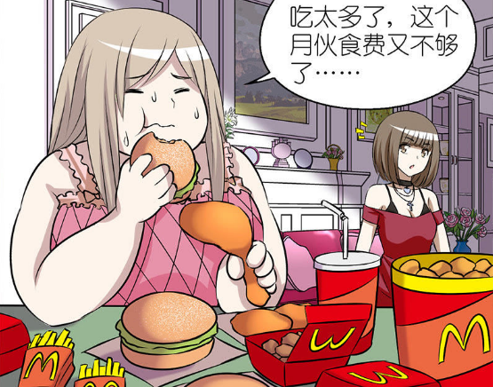 搞笑漫画|搞笑漫画：减肥成功的茗茗