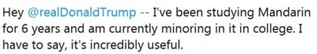 特朗普|特朗普称“自己落选美国人就得学中文”，结果自己孙女背三字经被扒…