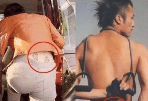 白百何|圈里女星的“纹身”, 白百何的位置亮了！网友： 这地方好“尬”!