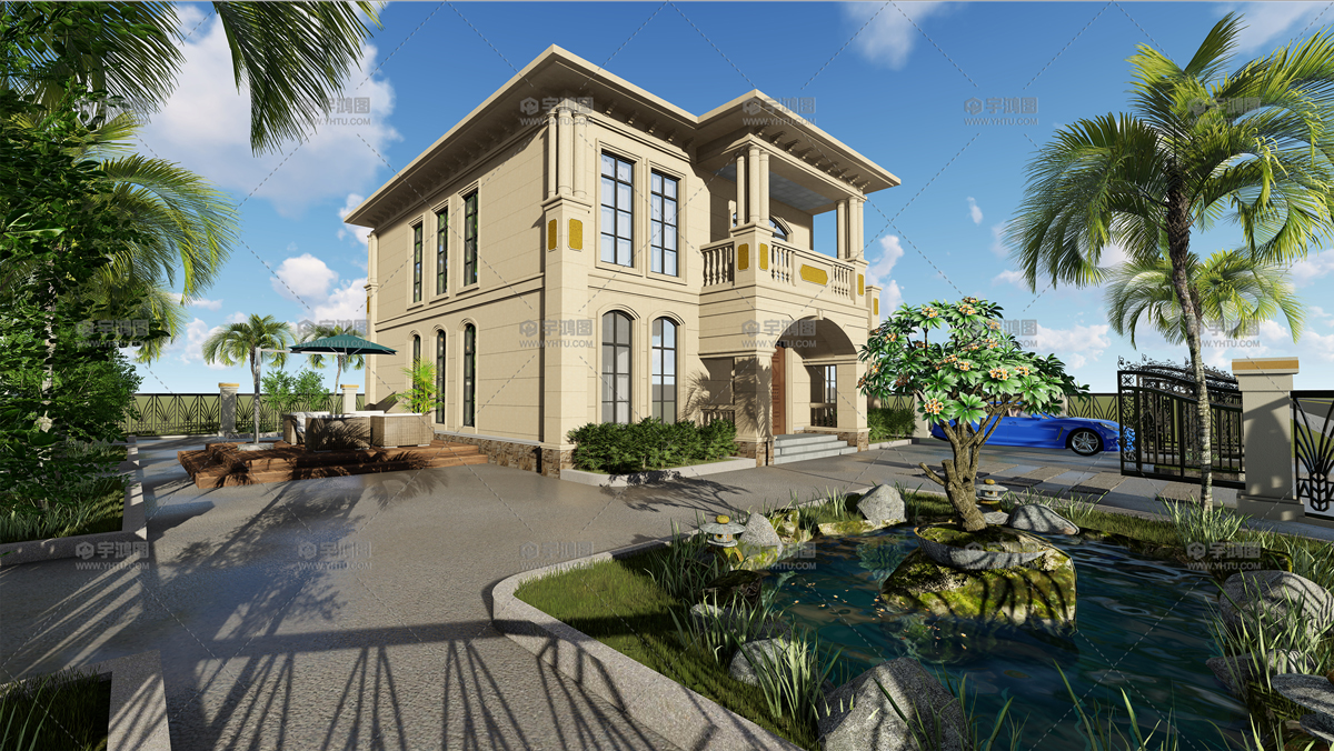 ##多窗户设计的小两层欧式别墅，透光性良好，你喜欢吗？