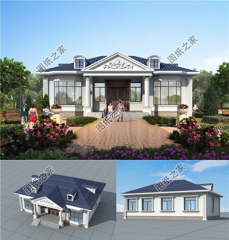 |带飘窗的农村自建房设计，增加空间感，住的更加舒适