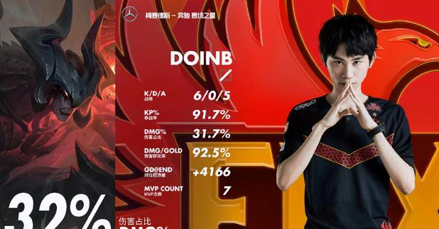「fpx」FPX首局击败RNG！姿态直言Doinb破坏游戏平衡