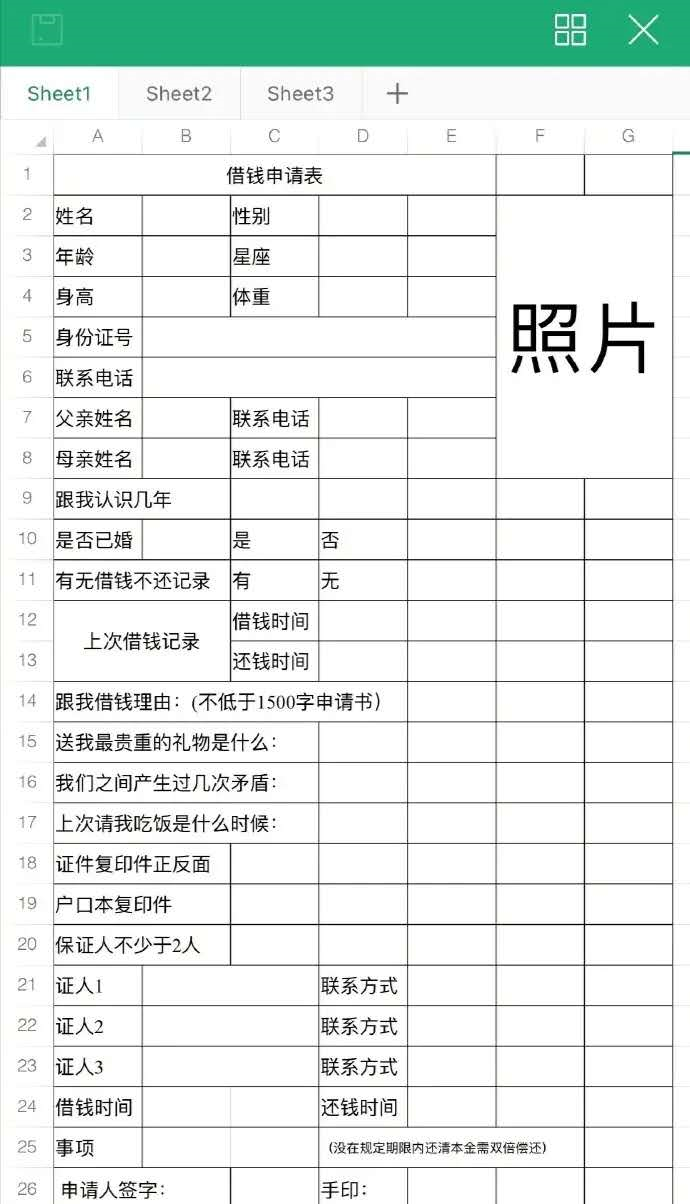 岳云鹏婉拒助理借钱,晒出借钱申请表,七个工作日给答复