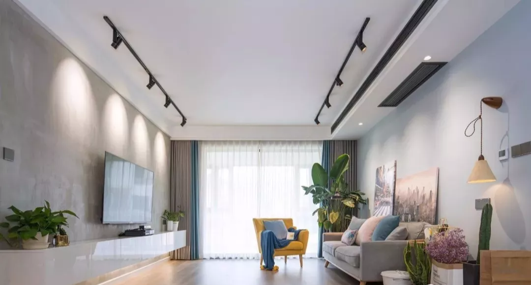 120平北欧三居室整个空间十分敞亮。