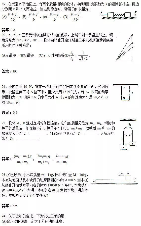 『物理』高考物理易错题150例完整版附详细解析，基础打牢才能举一反三！