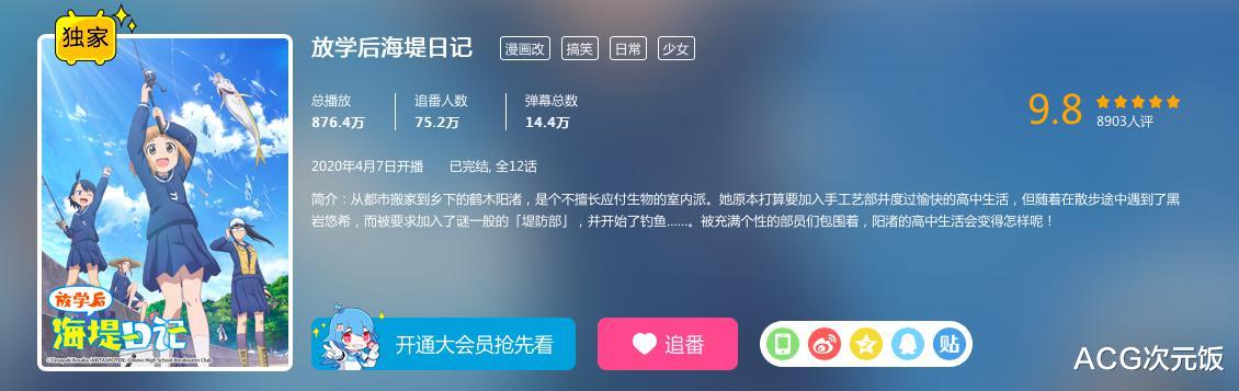 bilibili|冷门题材的日常新番，为何能在B站9.8分？妹子可爱剧情也精彩