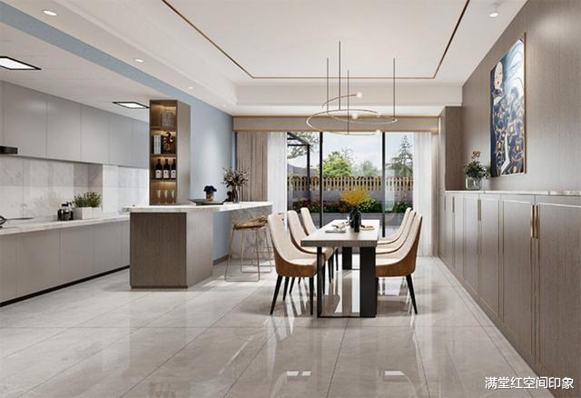 |简约细腻的设计，轻奢雅致的空间结构，一进门就迷上了客厅