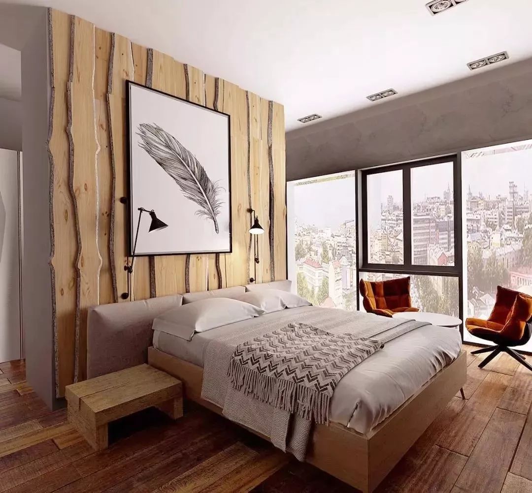 『』背景墙石膏线out了，现在流行这样设计