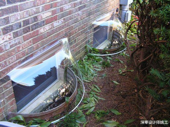 |地下室采光不好通风差，学学国外窗前下沉1米深，做成阳台房超赞