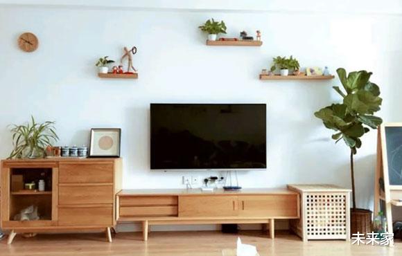 |乳胶漆电视背景墙，简单好看还省钱，有钱买房也要这么装！