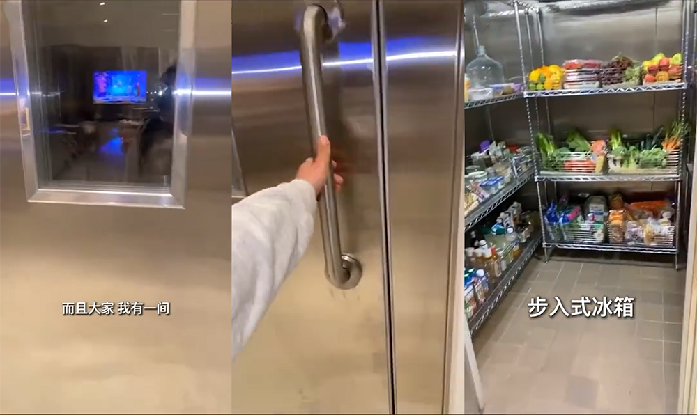 她被嘲讽太穷，一气之下晒出豪宅，结果她的冰箱，比你家都大
