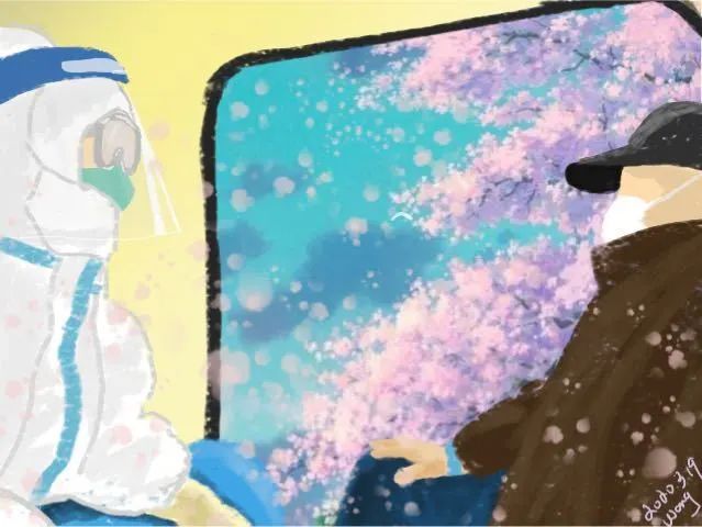 王辉@90后美丽护士用治愈系画作记录雷神山医院感人瞬间
