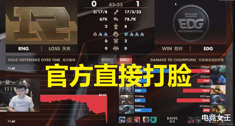 Uzi：UZI解说比赛被官方打脸，惨遭女朋友嘲讽：你真的是职业选手么？