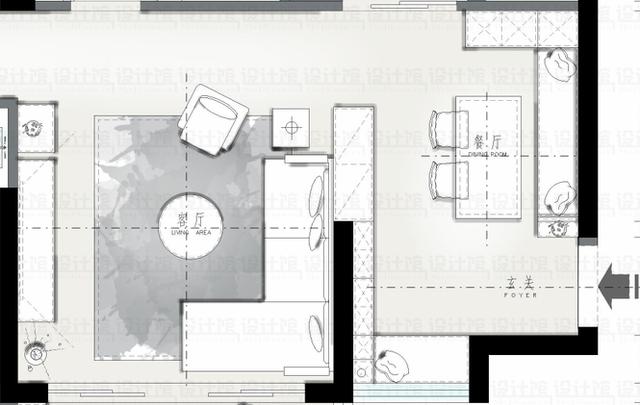 大门|没有玄关的房子，鞋柜如何布置？进门就是客餐厅，鞋柜乱摆可不行！