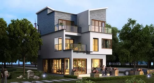 宅基地▲百看不厌的现代中式别墅，9X10.8米适合大部分宅基地！