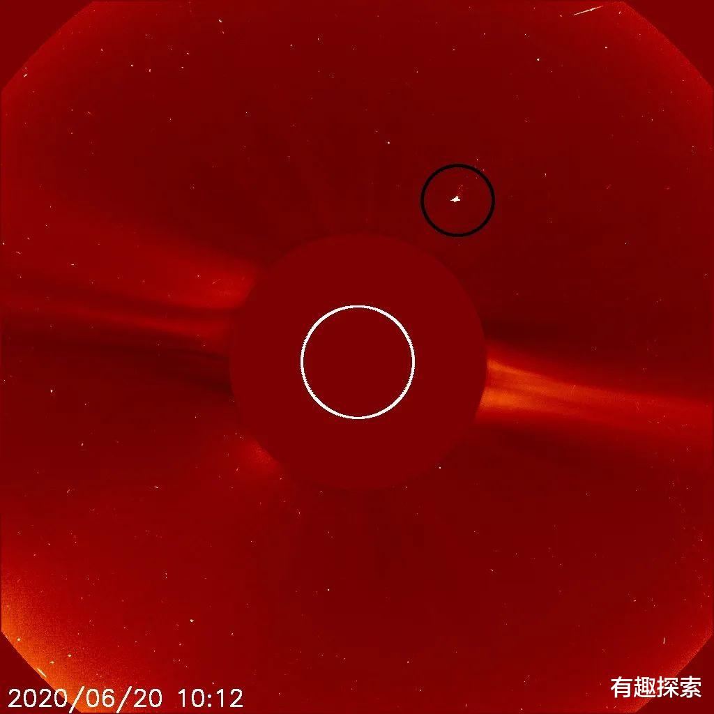 太空@体积差不多是地球三倍，太阳附近现巨大可疑物，SOHO捕捉到图像